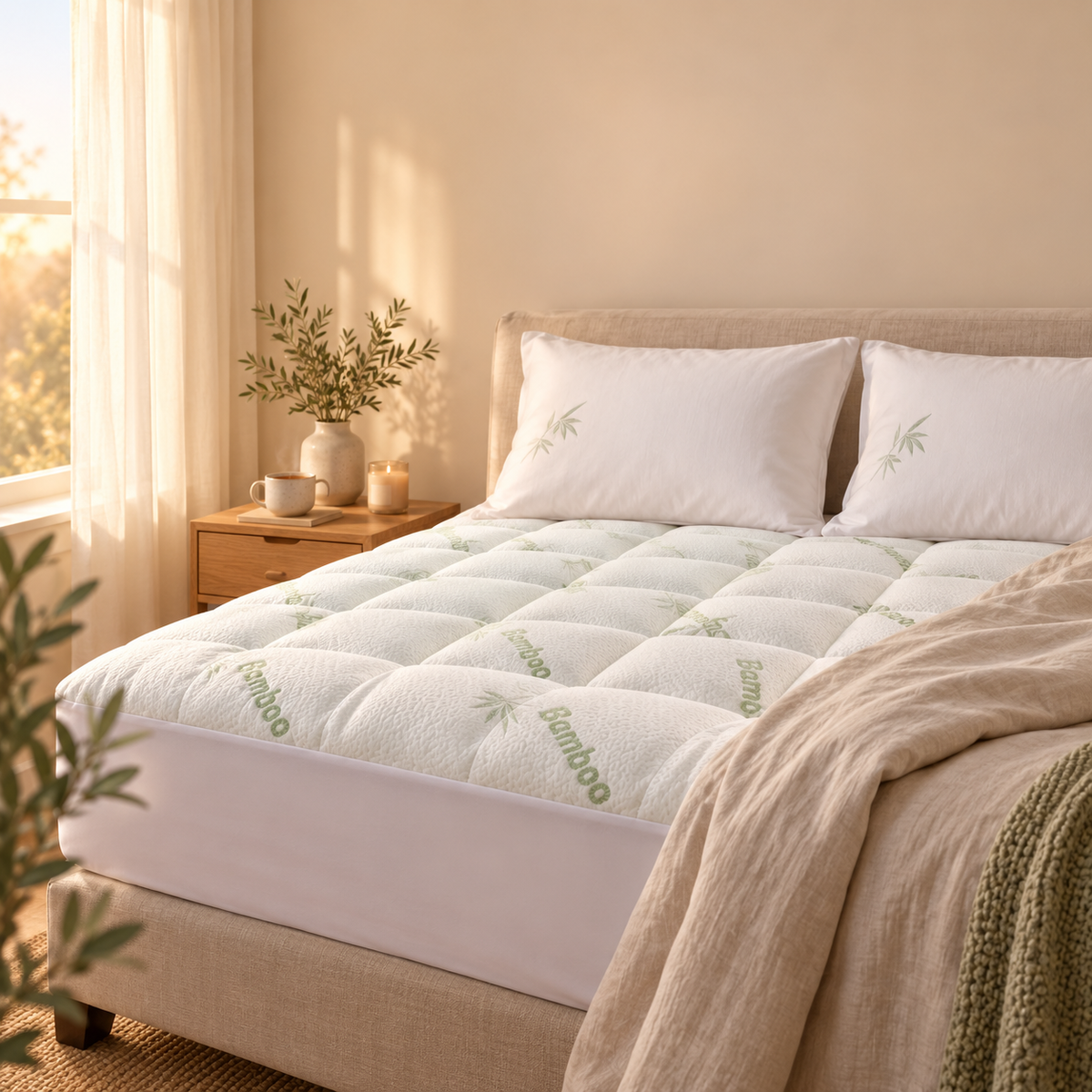 Surmatelas Moelleux Bambou